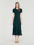 Pointelle knit midi dress