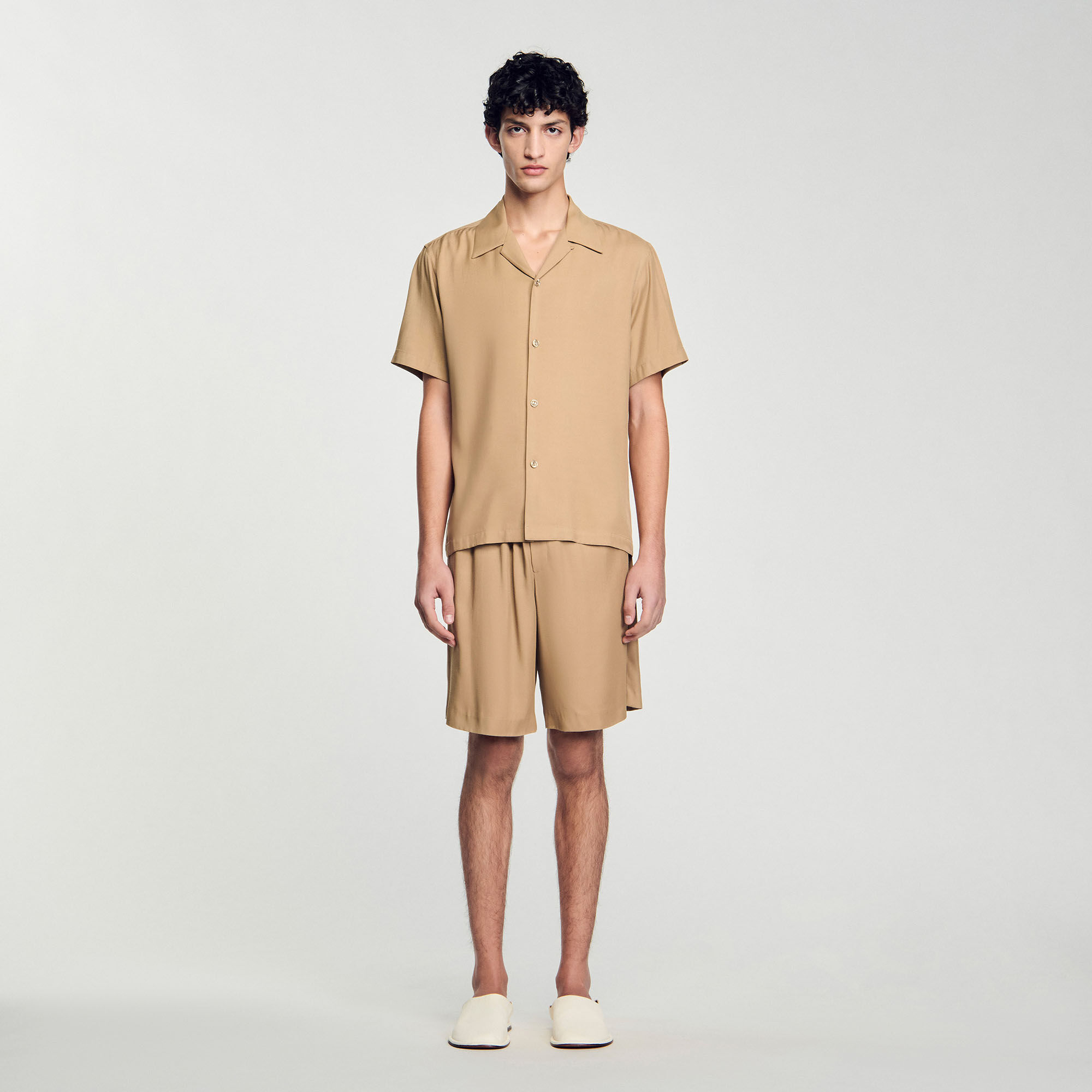 トップス URU [ SHORT SLEEVE SHIRTS ] C.BEIGE URU(ウル)/SHORT SLEEVE SHIRTS/C.Beige 通販 取り扱い-CONCRETE