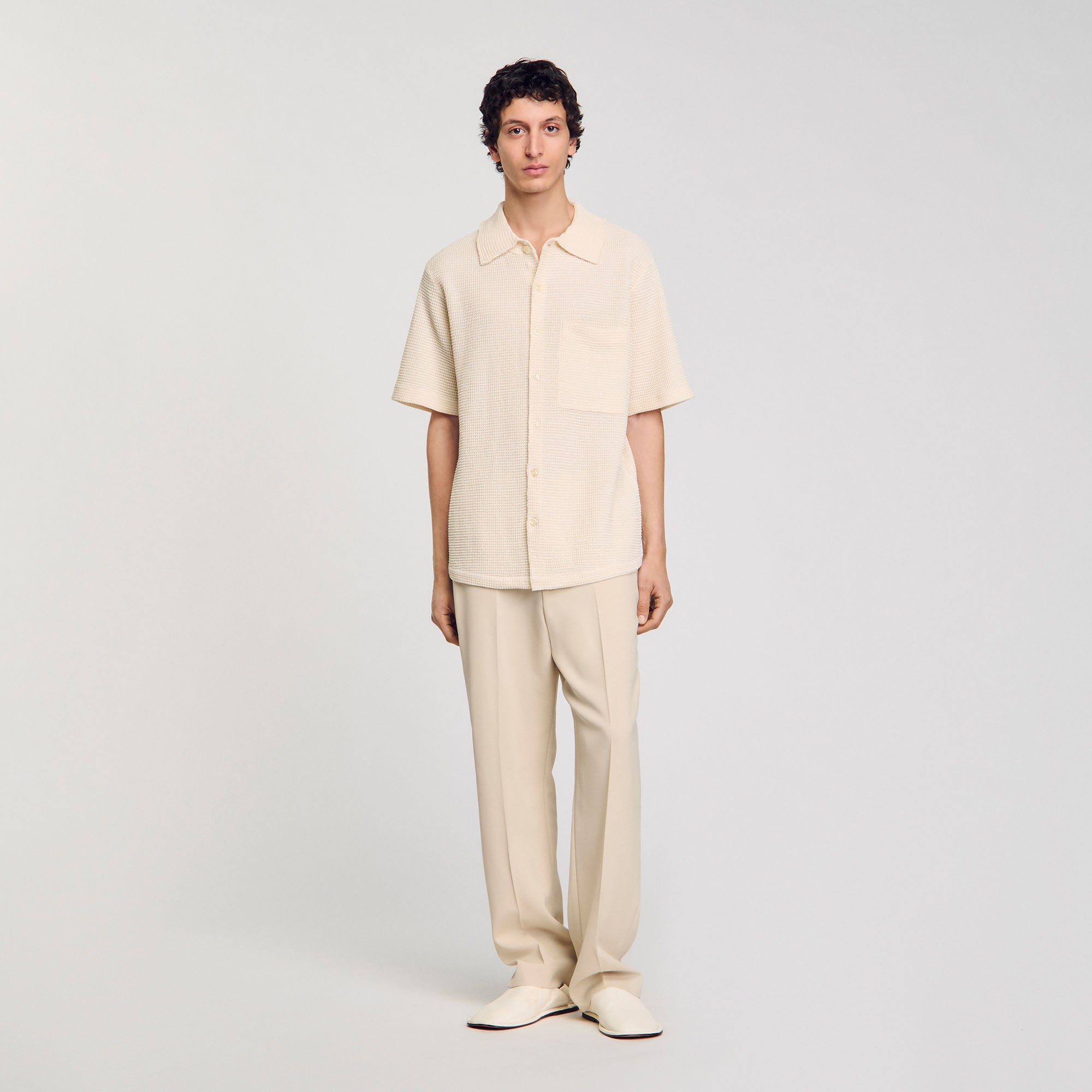 Waffled shirt
