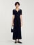 Knit maxi dress with studs