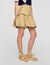 Flared pleated skirt