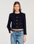 Ruffled tweed jacket