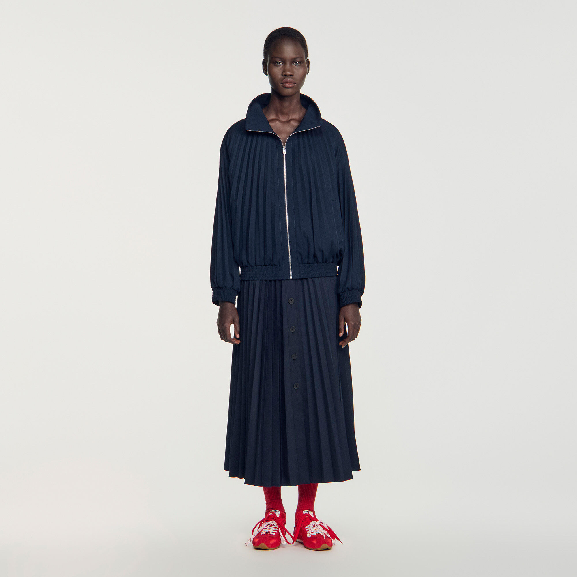 Pleated jacket - Women | Sandro