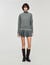 Buckle accent pleated skort