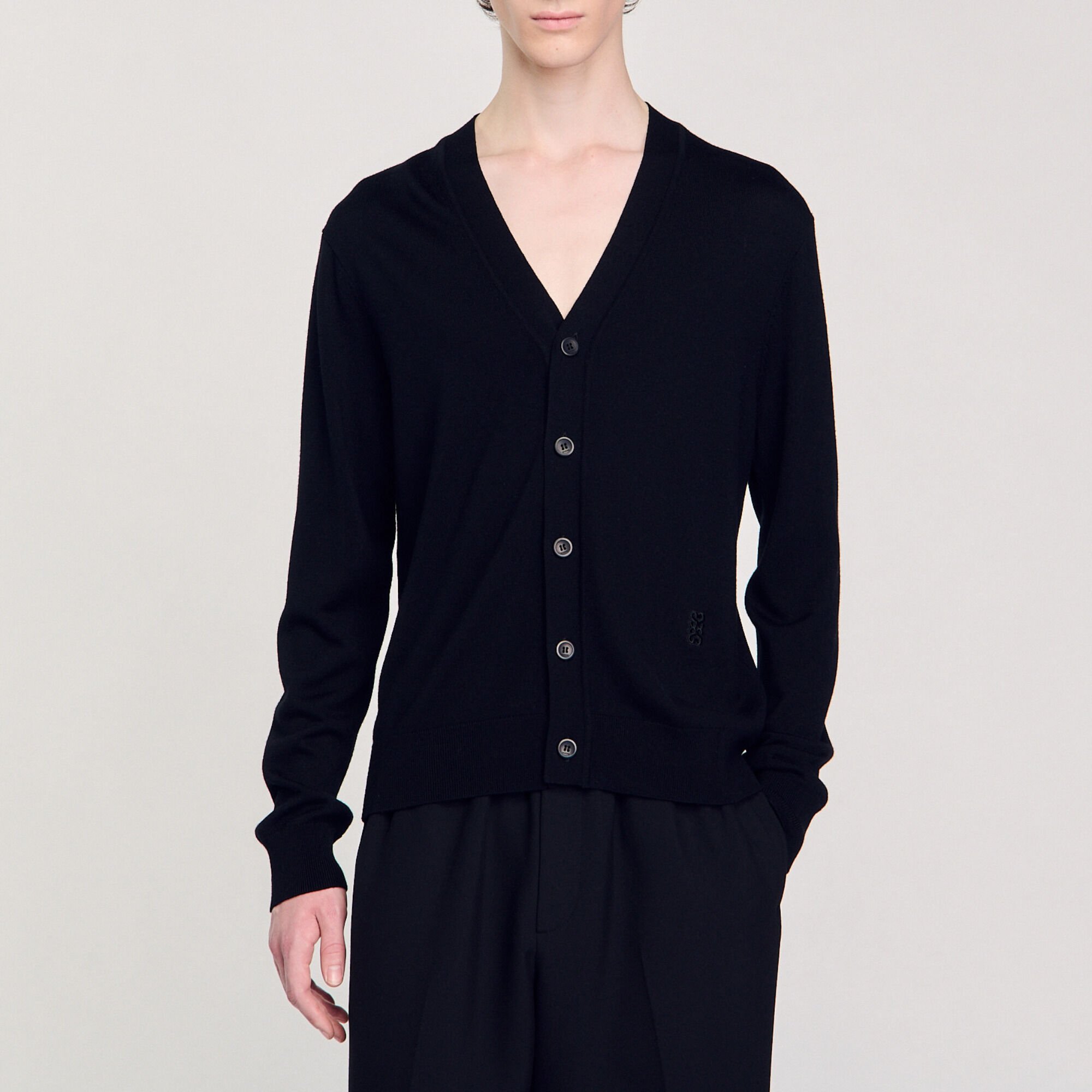 Cardigan with flower detail