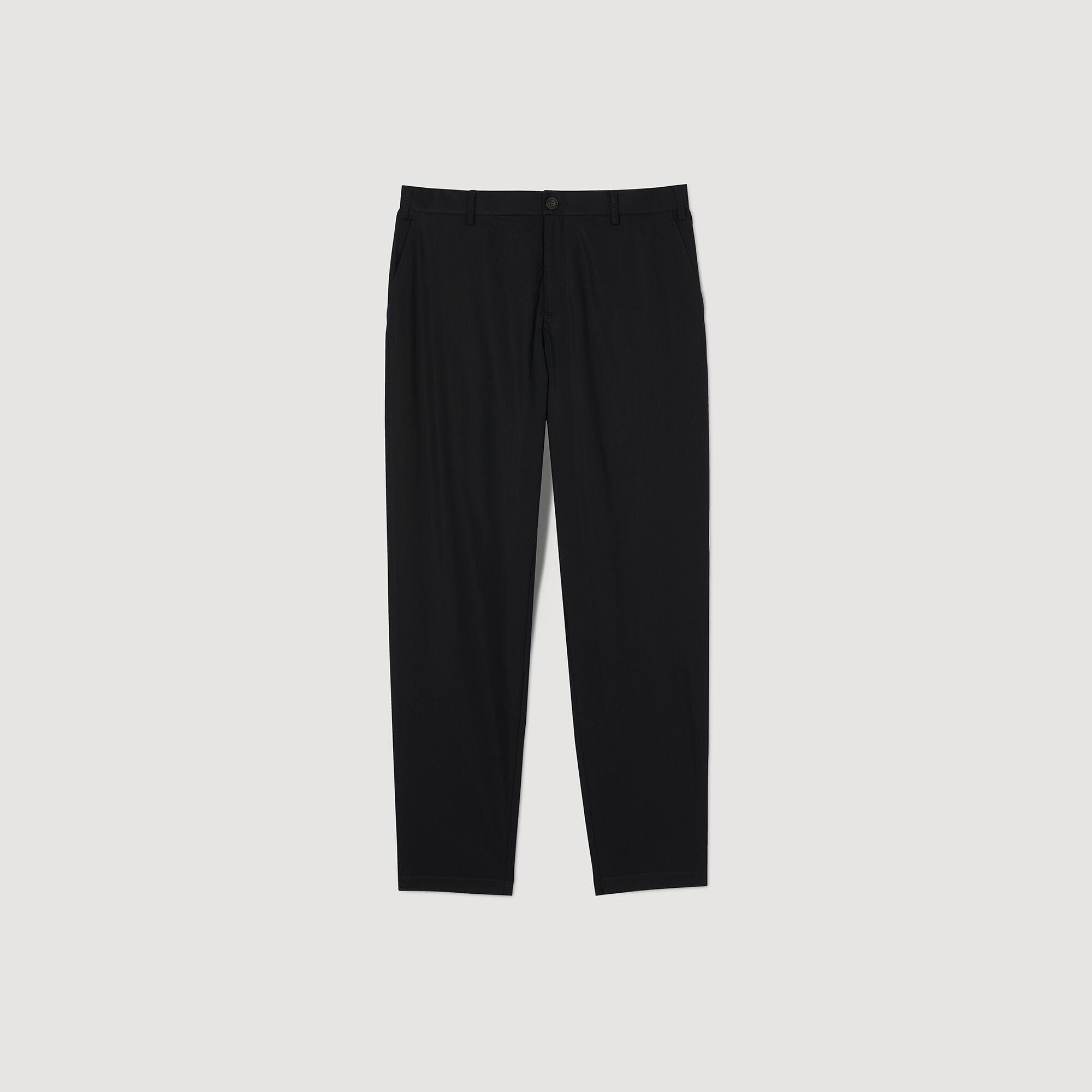 Cotton tapered trousers