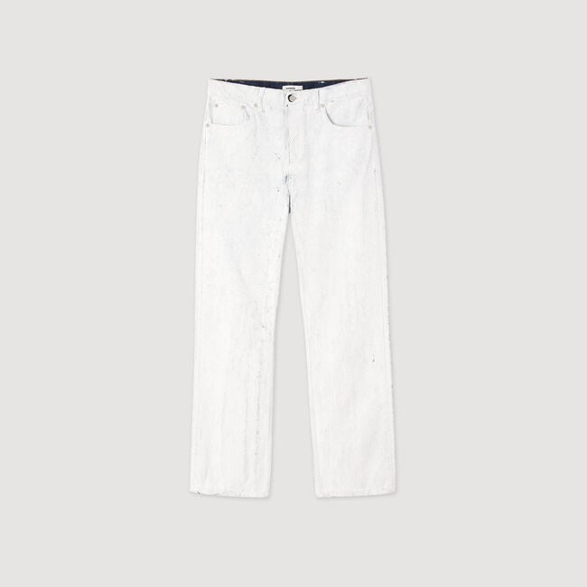 Regular crackle-effect jeans Regular crackle-effect jeans