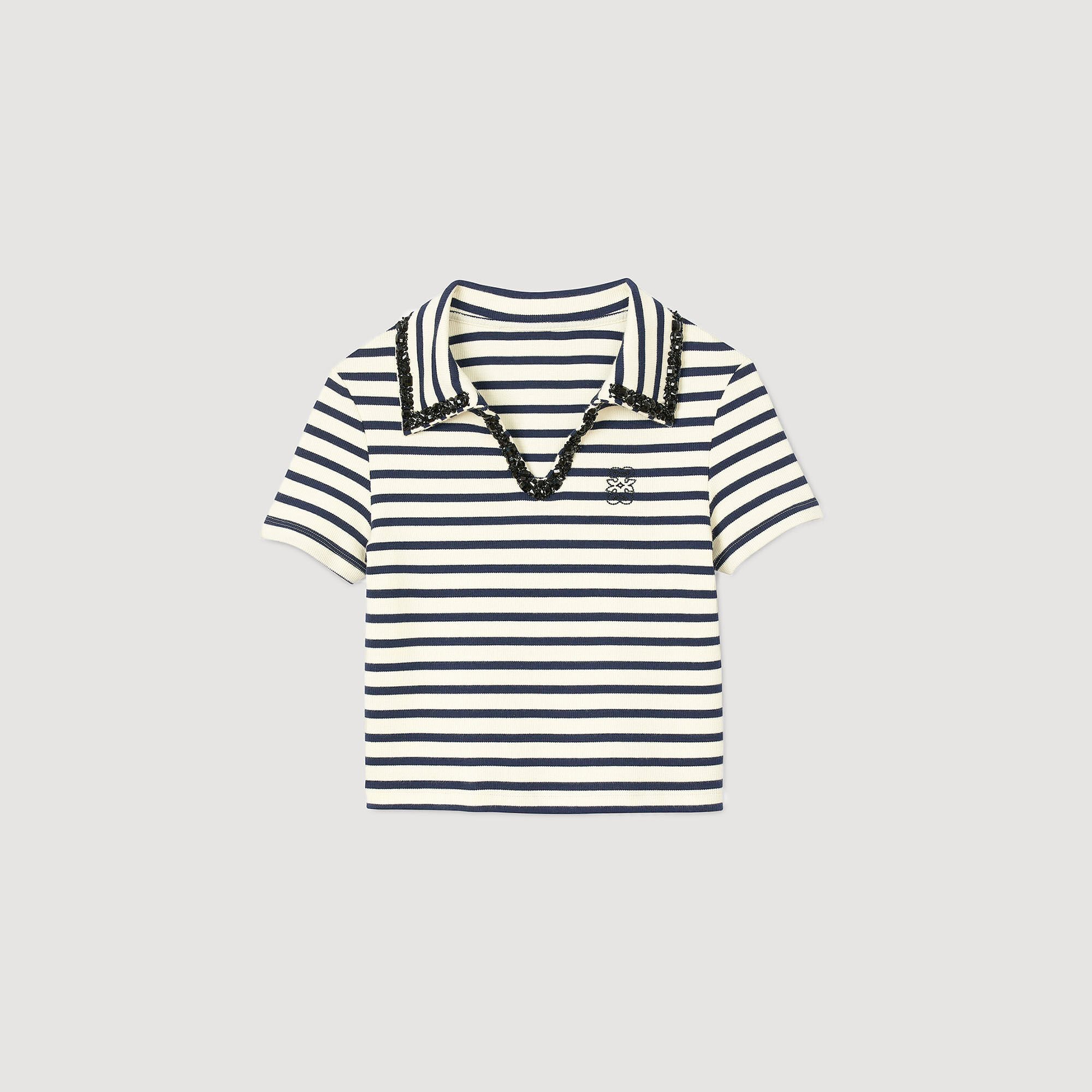 Striped polo shirt