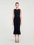 Knit midi dress with studs