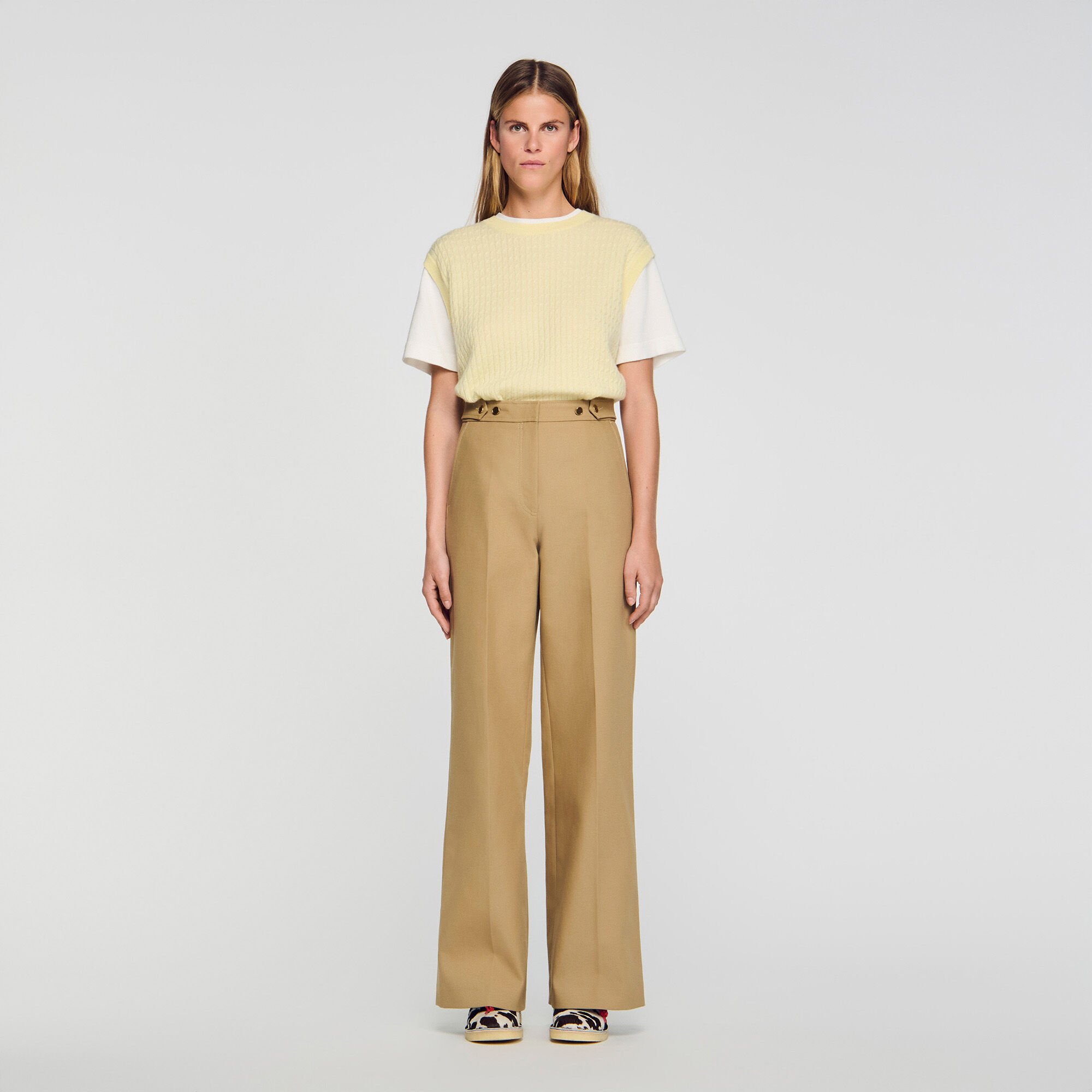Cotton suit trousers
