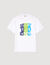 Wave print cotton T-shirt