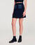 Mini knit and denim skirt