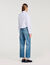 Cropped shirt with removable tie