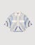 Spiral-motif silk shirt