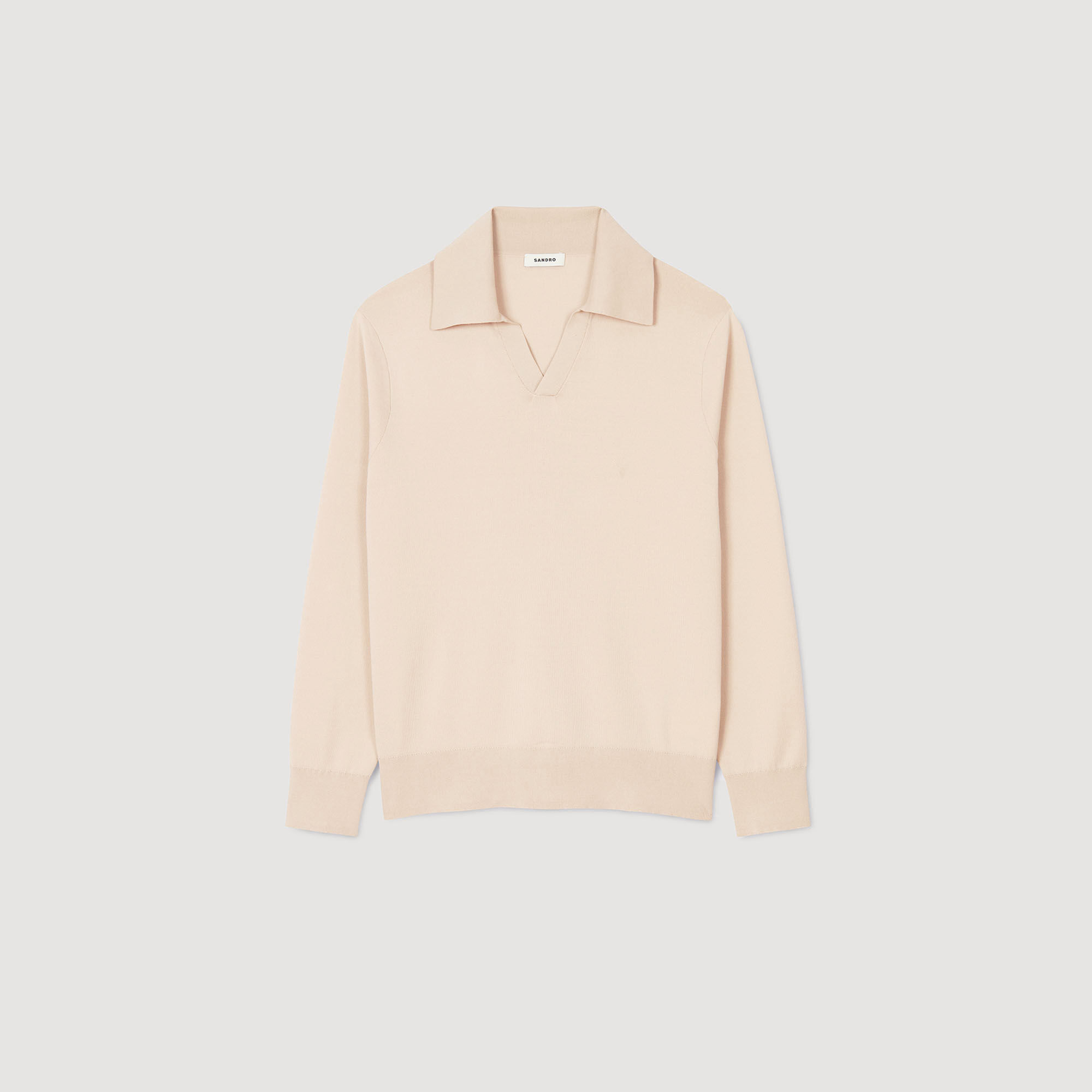 Tシャツ・カットソー Marni Beige Polo Sweater With Classic Collar Knit polo shirt white / beige for Men | Sandro Paris
