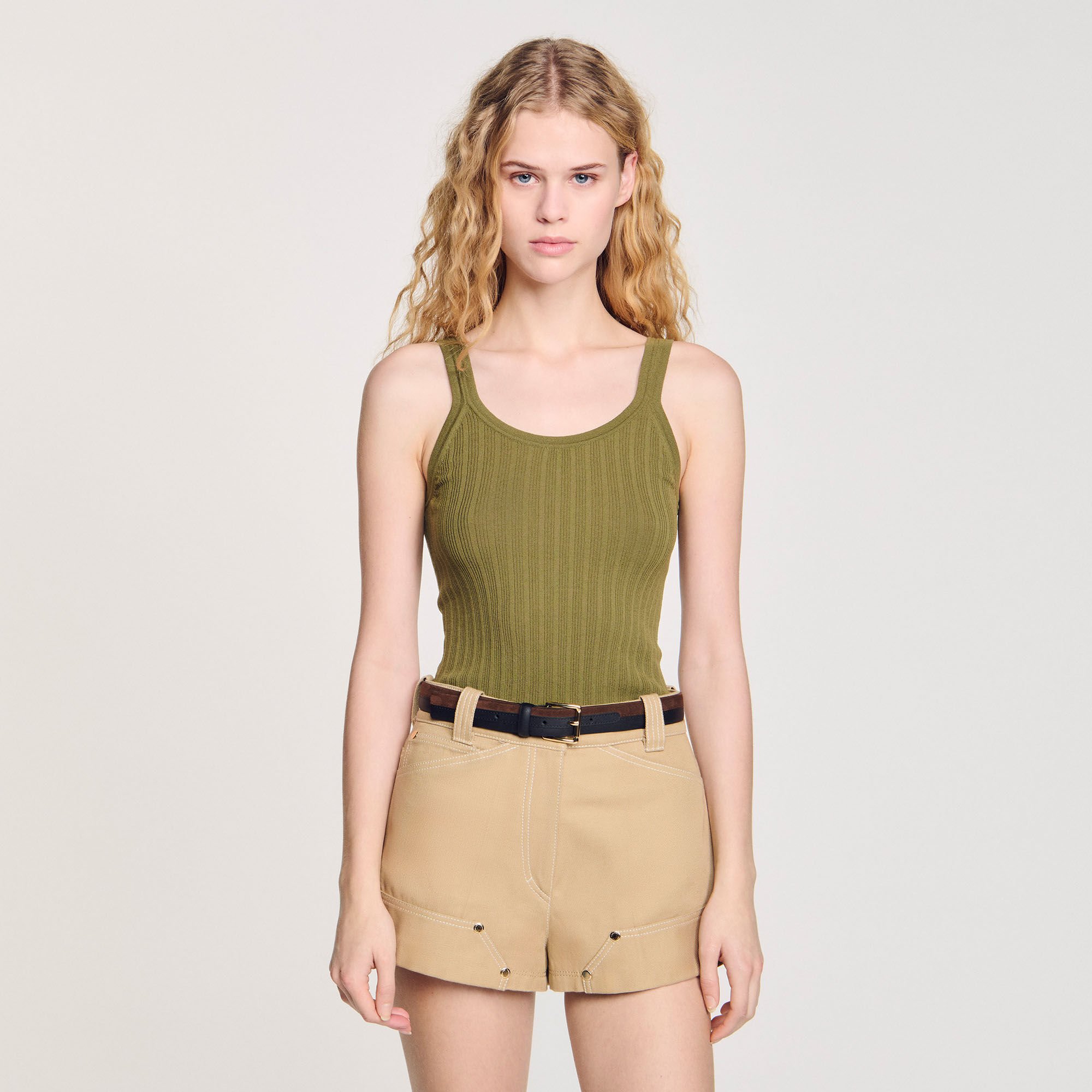 Ribbed vest top