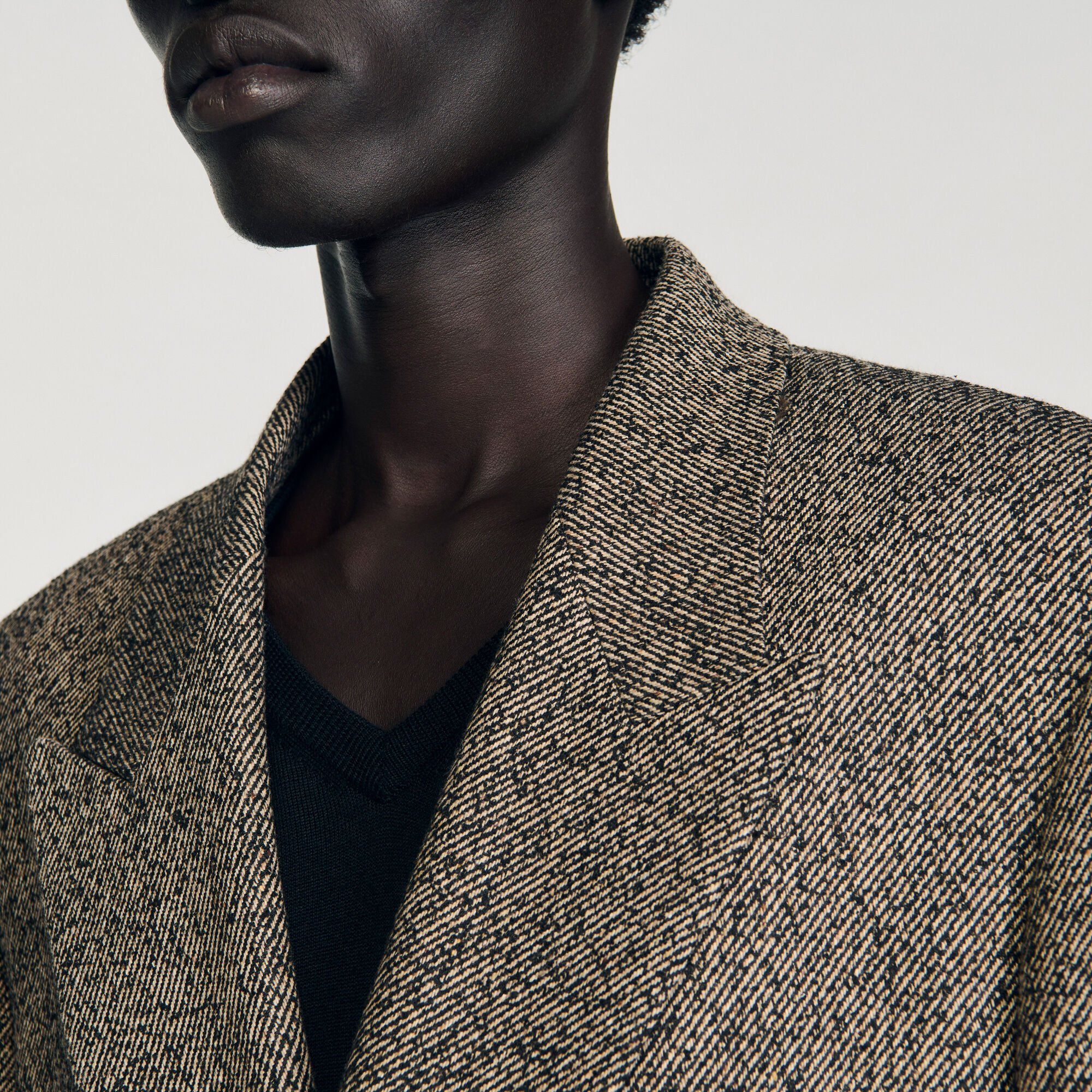 Double-breasted suit jacket
