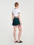 Two-tone cropped T-shirt