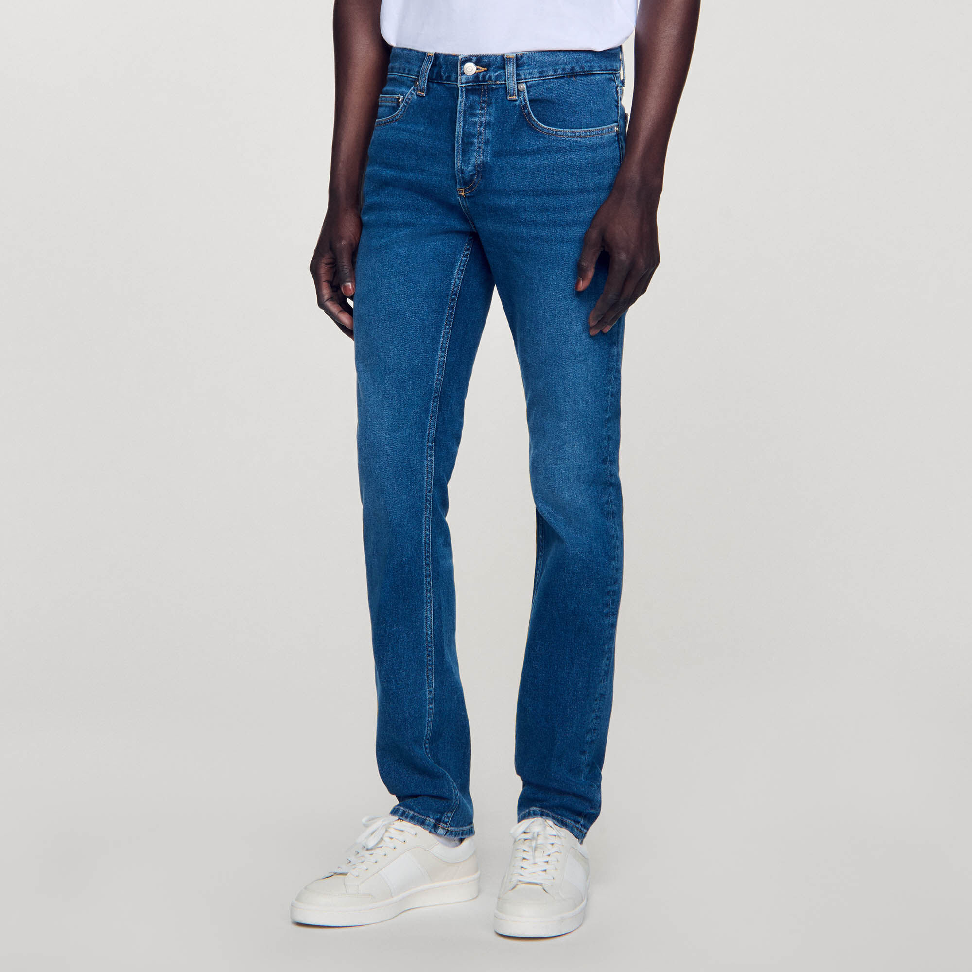 Washed jeans - Slim cut