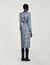 Long draped silk dress 