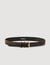 Two-tone leather belt