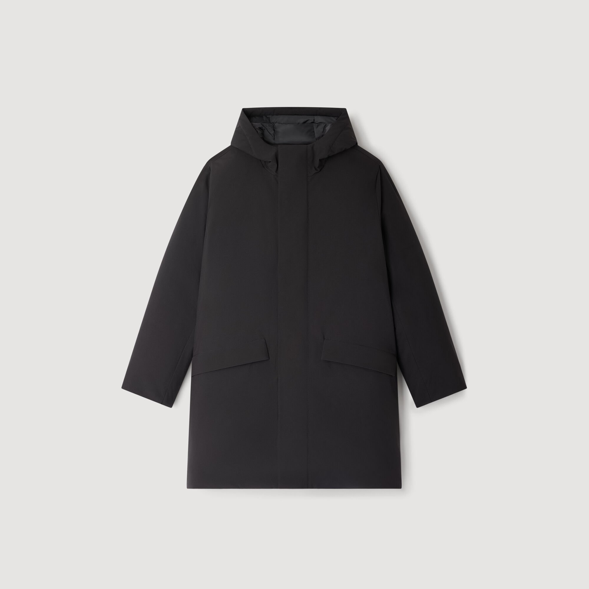 Zip-up hooded parka