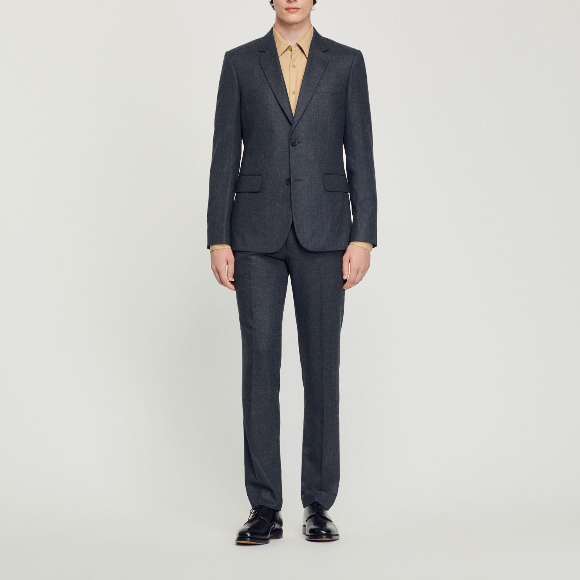 Flannel suit jacket