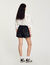 Rhinestone wide-leg shorts