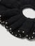 Beaded crochet scrunchie