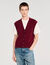 Two-tone wool and cashmere sweater