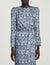 Long draped silk dress 