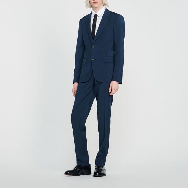 Virgin wool suit jacket