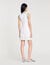 Mini knit dress with ruffles