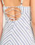 Striped maxi dress with straps