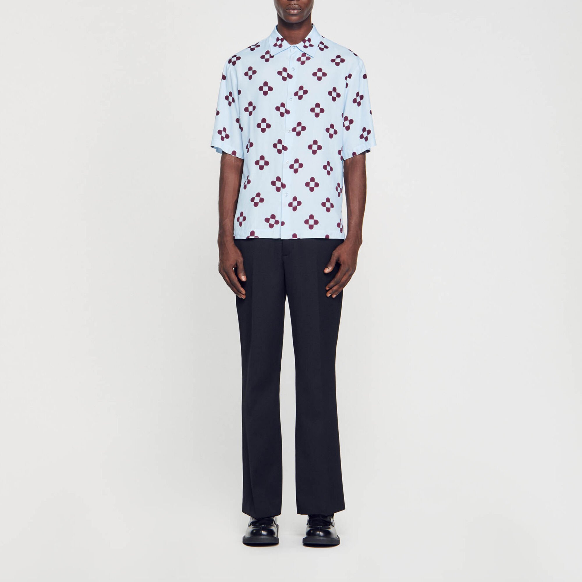 Cross Flower short-sleeved shirt