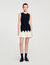 Two-tone mini knit dress