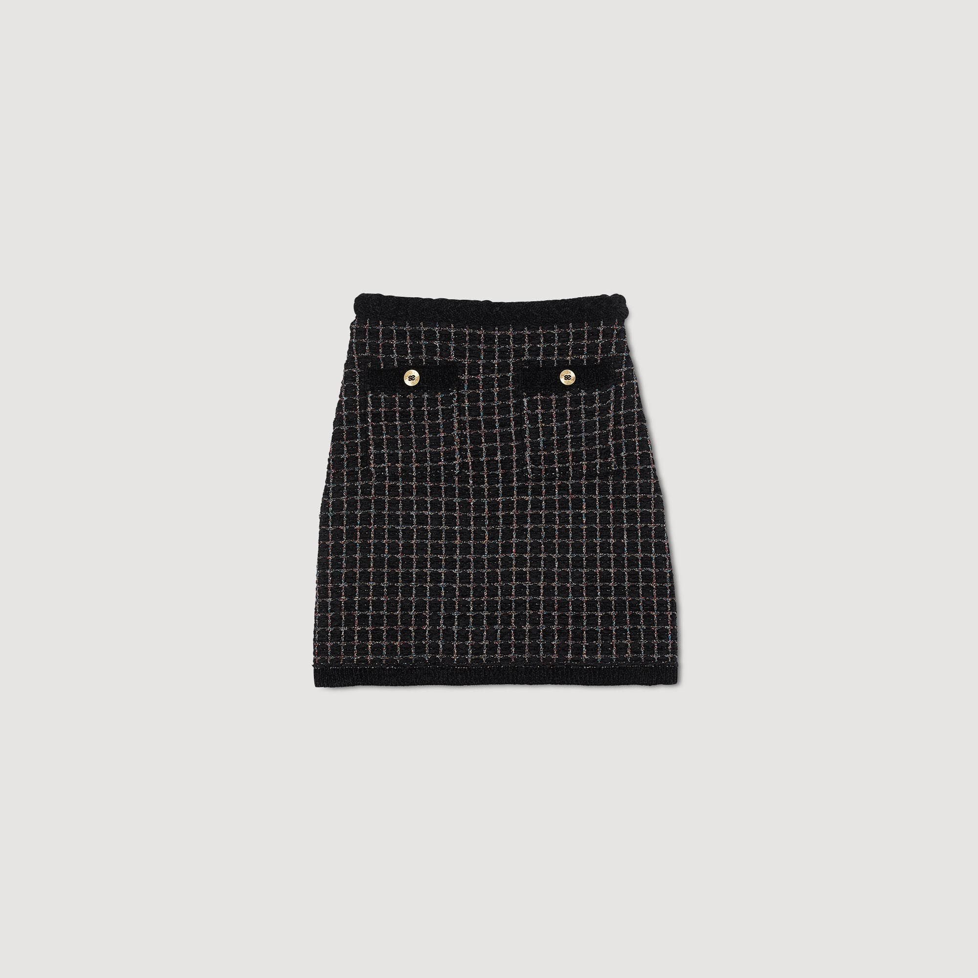 Textured knit skirt 