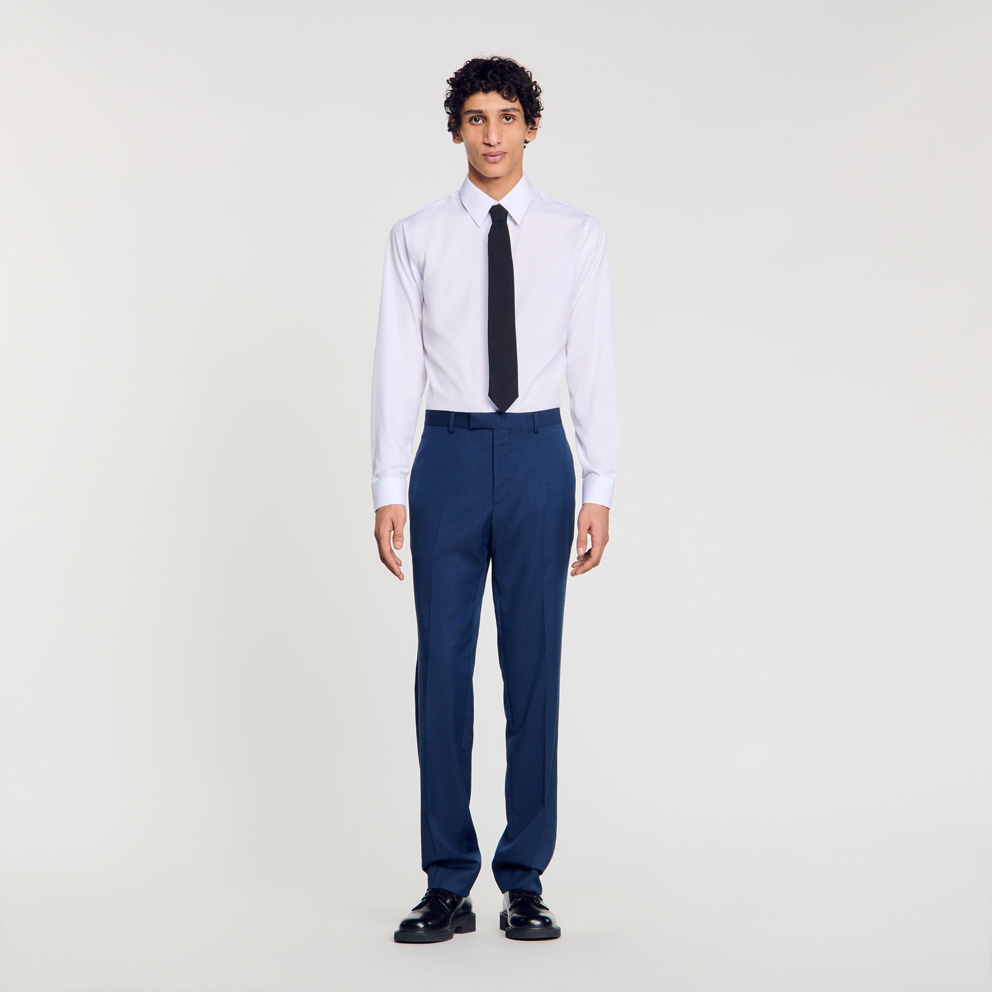 Wool suit trousers