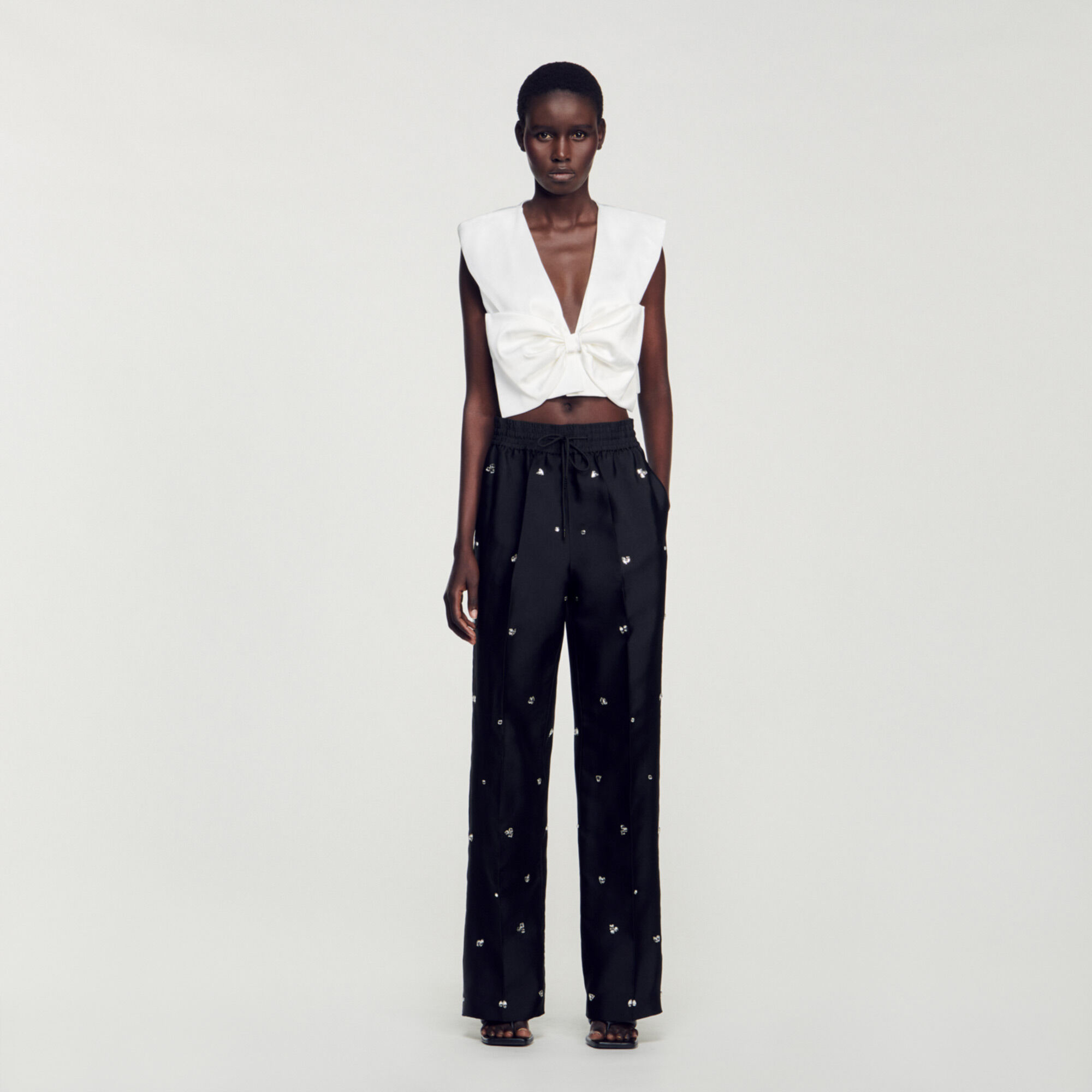 ISABEL MARANT FULLY EMBELLISHED SEQUIN ODIZIA TROUSERS CROP PANTS | eBay