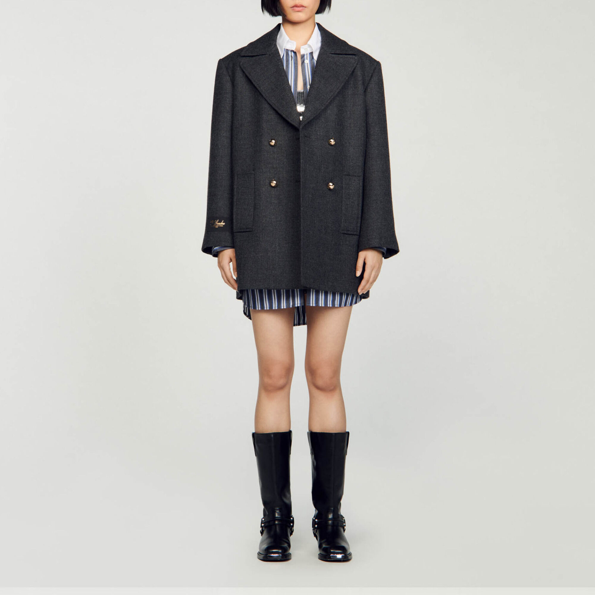 Sandro overcoat top