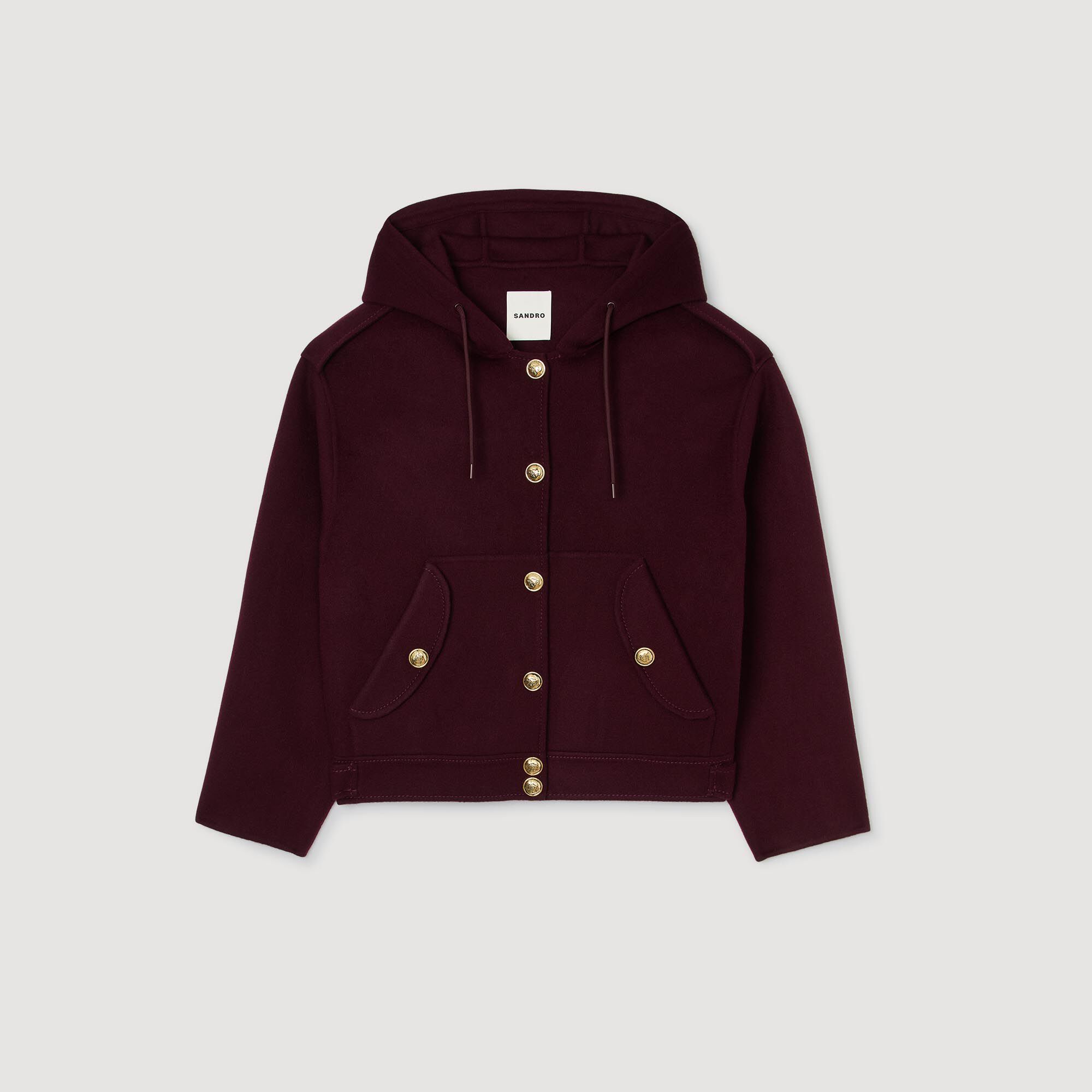 Double-faced wool coat