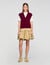 Two-tone wool and cashmere sweater