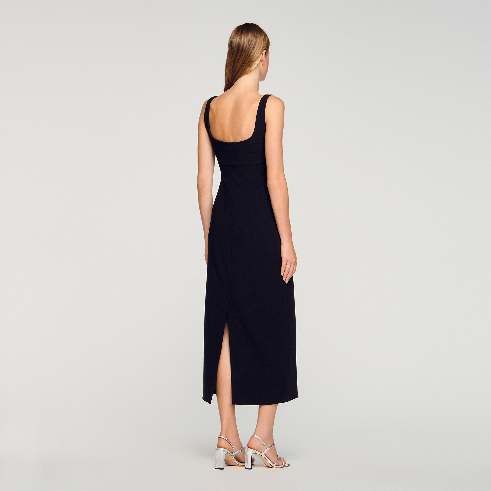 Rhinestone heart maxi dress