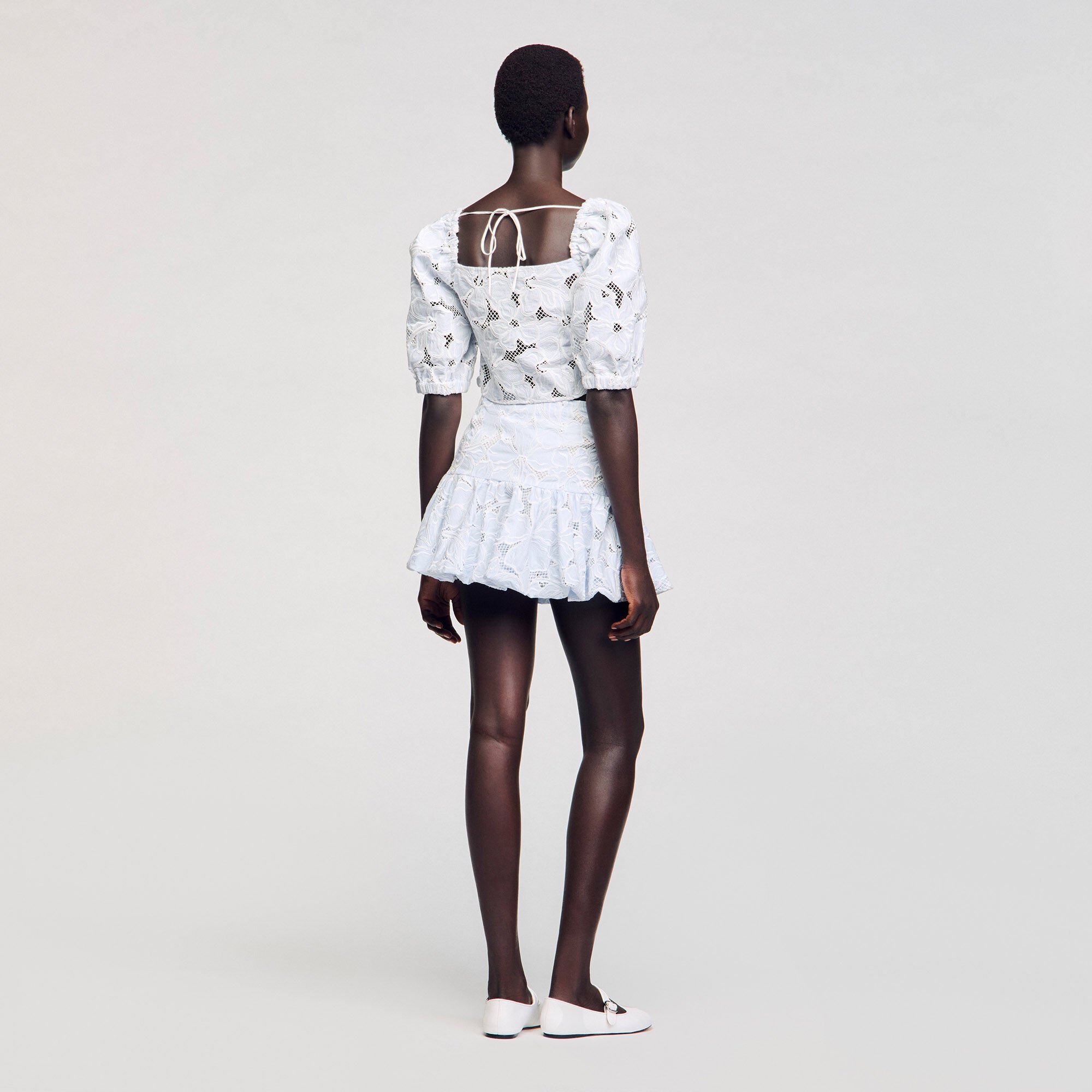 Guipure lace top