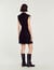Pleated tweed dress