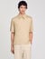 Zip-neck polo shirt