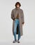 Oversized check coat - Women | Sandro