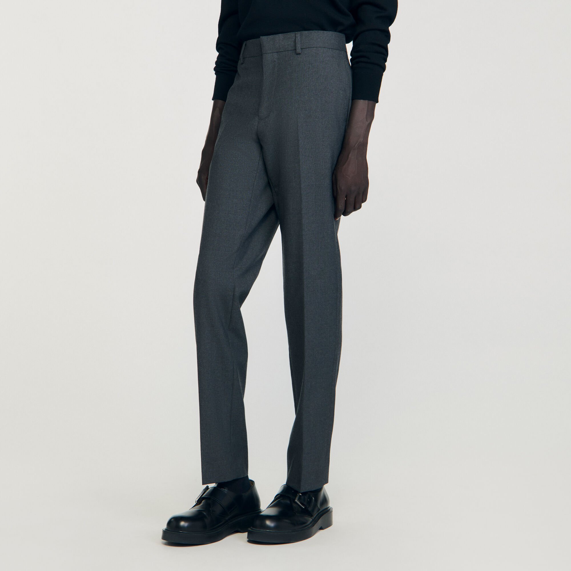 Virgin wool suit trousers