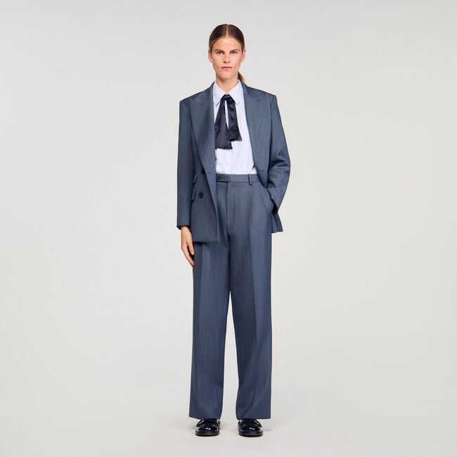 Striped trousers