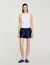 Satin Shorts With Double Waistband